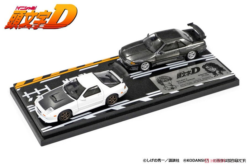 Initial D Set Volume 2 Ryosuke Takahashi RX-7 (FC3S) & Rin Hojo Skyline GT-R (BNR32)