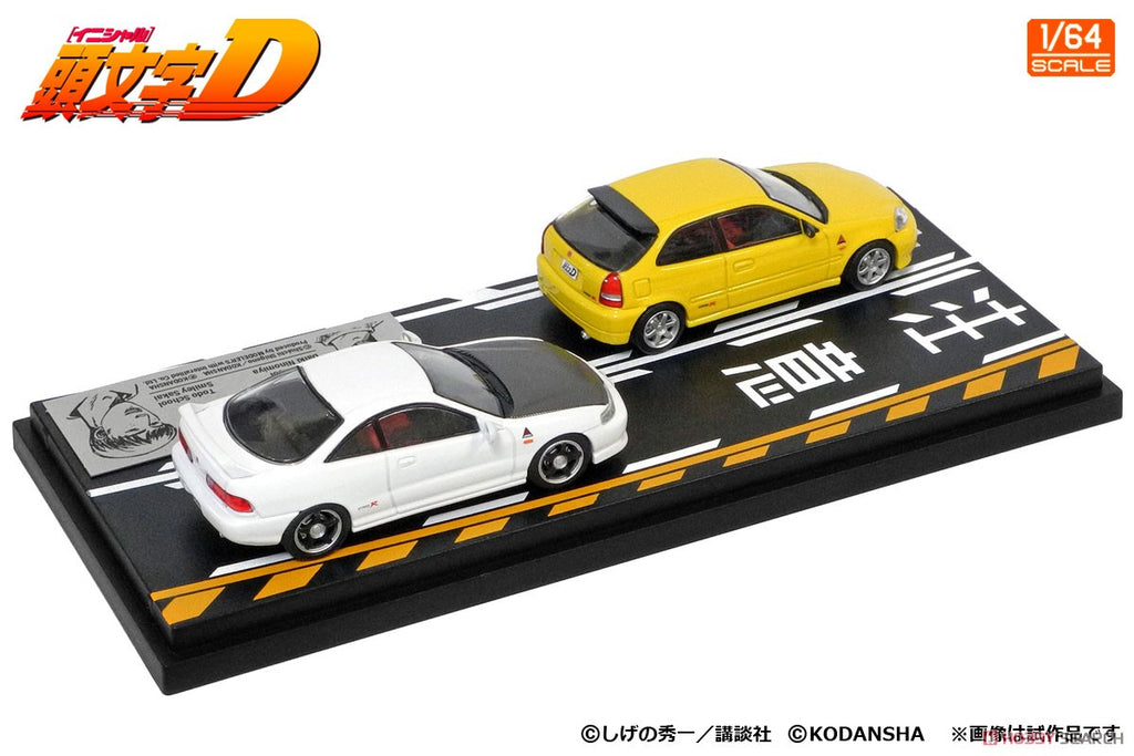 Initial D 1:64 Set Vol.9 Daiki Ninomiya Civic (EK9) & Smiley