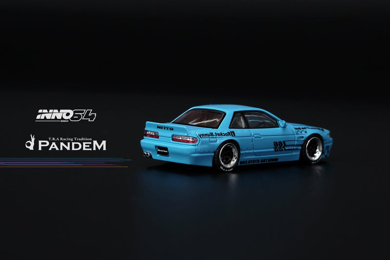 INNO Models 1:64 Nissan Silvia S13 V1 Pandem Rocket Bunny Light Blue