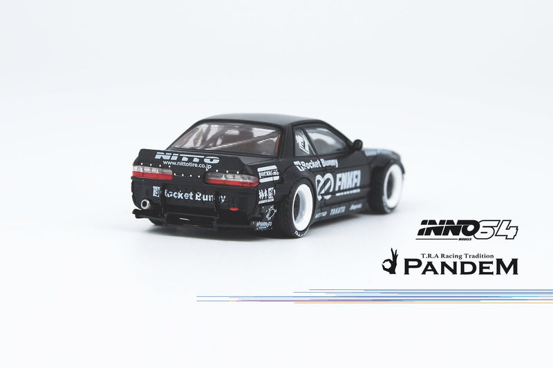 INNO Models 1:64 Nissan Silvia S13 V2 Pandem Rocket Bunny Matte Black