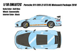 Make Up Co., Ltd / EIDOLON 1:18 Porsche 911 (991.2) GT3 RS Weissach Package 2019 in Gulf Blue