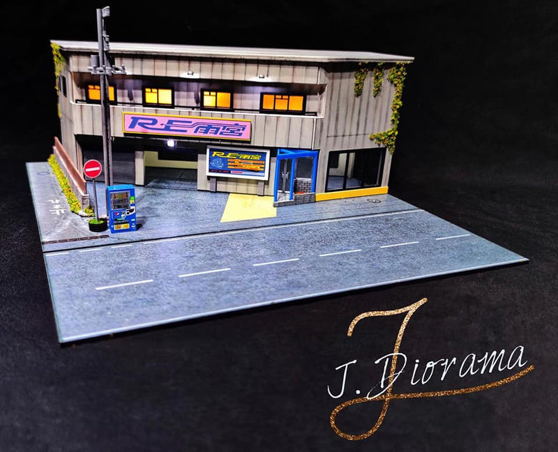 J Diorama 1:64 RE Amemiya Tuning Shop Diorama