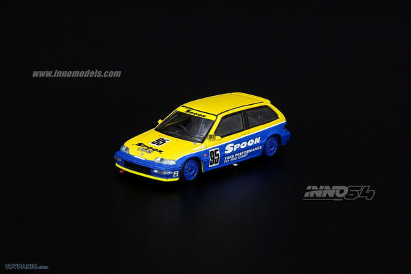 INNO Models 1:64 Honda Civic EF9 #95 Tuned by Spoon Sports