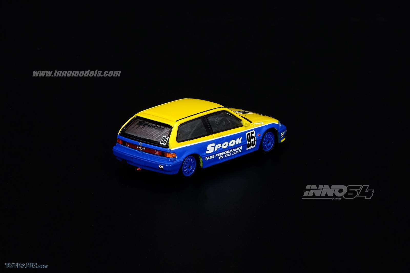 INNO Models 1:64 Honda Civic EF9 #95 Tuned by Spoon Sports – Model
