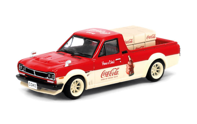 INNO Models 1:64 Nissan Sunny Hakotora Pickup Coca-Cola