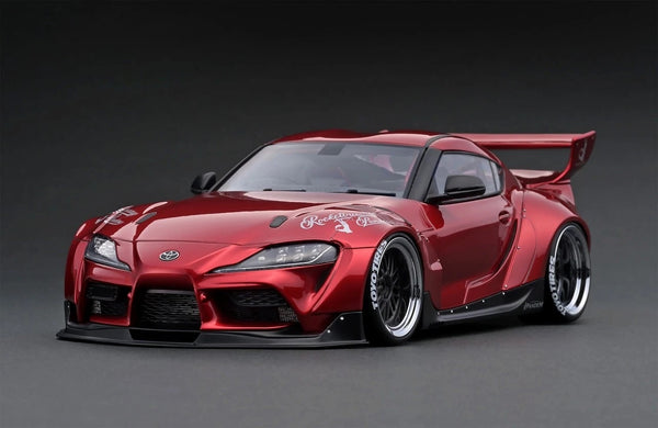 Ignition Model 1:18 Toyota GR Supra (A90) Rocket Bunny Pandem Red Metallic