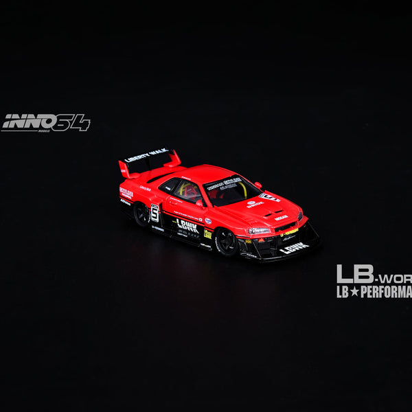 INNO Models 1:64 Nissan Skyline ER34 Super Silhouette Liberty Walk