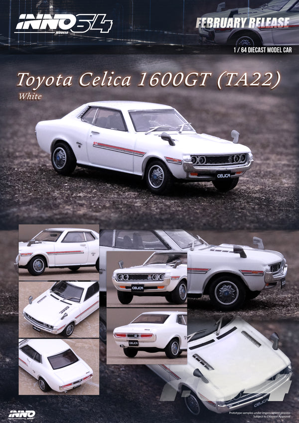 INNO64 1:64 Toyota Celica 1600GT (TA22) in White