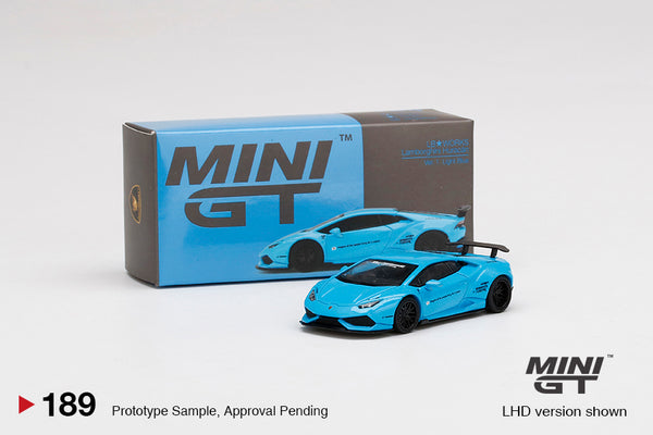 MINIGT 1:64 Lamborghini Huracan LB★WORKS Liberty Walk Ver. 1 Light Blue