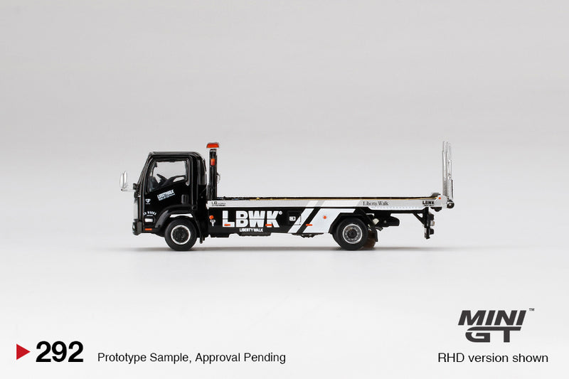 *PREORDER* MINIGT 1:64 Isuzu N-Series Vehicle Transporter LBWK Black