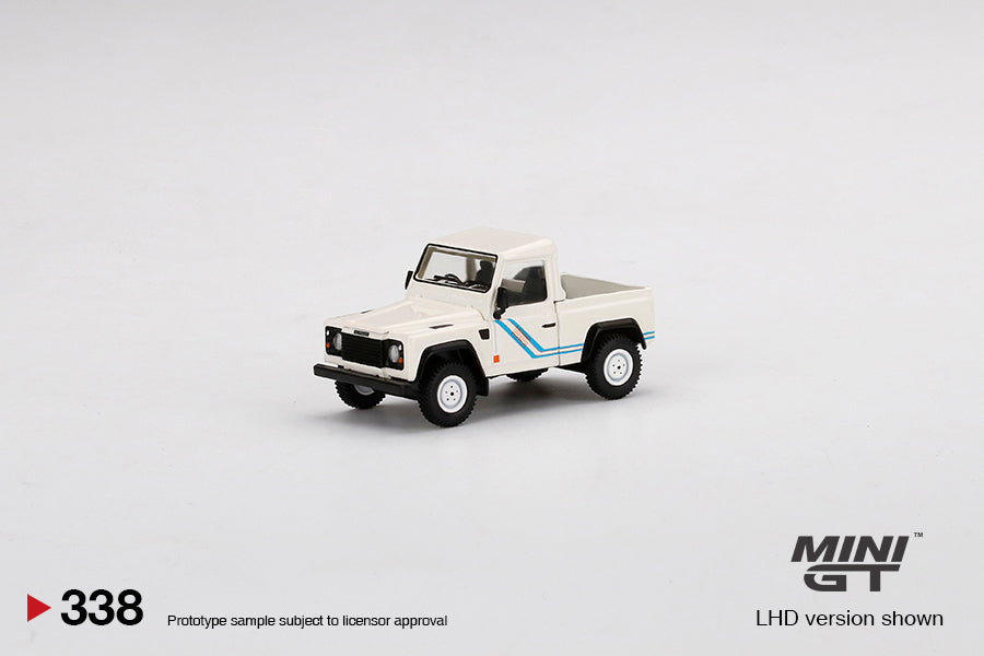 MINIGT 1:64 Land Rover Defender 90 Pickup in White – Model Cars