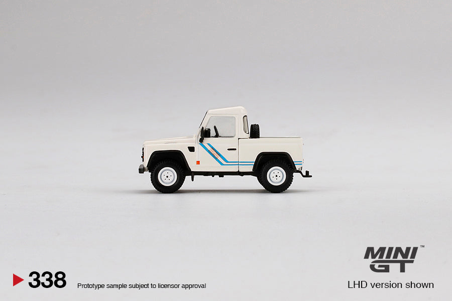 MINIGT 1:64 Land Rover Defender 90 Pickup in White – Model Cars