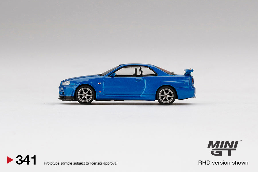 MINIGT 1:64 Nissan Skyline GT-R (R34) V-Spec II in Bayside Blue