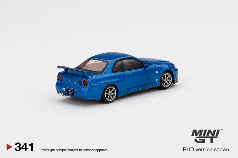 MINIGT 1:64 Nissan Skyline GT-R (R34) V-Spec II in Bayside Blue