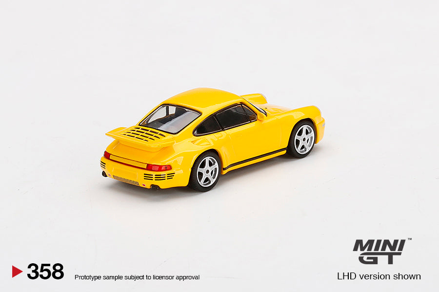 MINIGT 1:64 Porsche RUF CTR Anniversary Blossom Yellow – Model