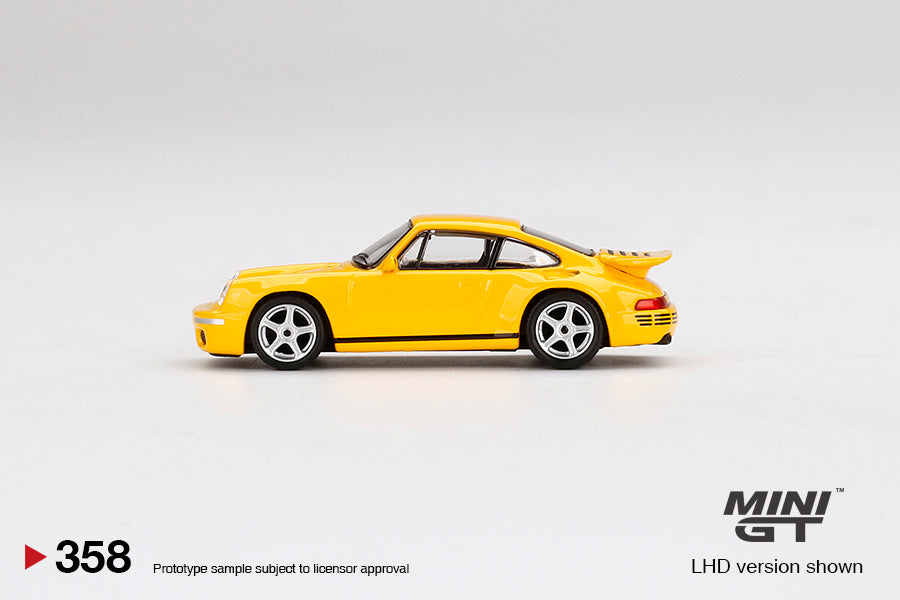 MINIGT 1:64 Porsche RUF CTR Anniversary Blossom Yellow