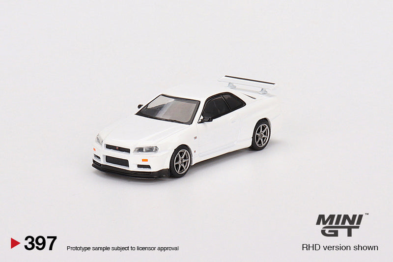 MINIGT 1:64 Nissan Skyline GT-R (R34) V-Spec N1 in White