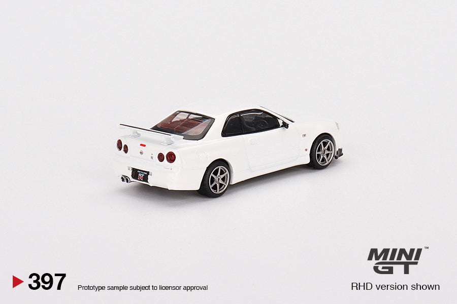 MINIGT 1:64 Nissan Skyline GT-R (R34) V-Spec N1 in White