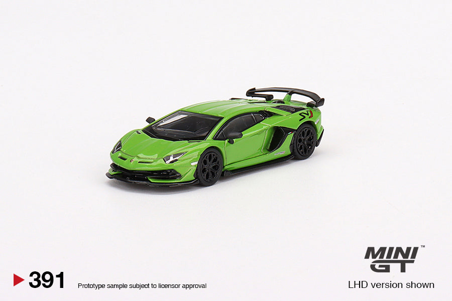 MINIGT 1:64 Lamborghini Aventador SVJ in Verde Mantis – Model Cars