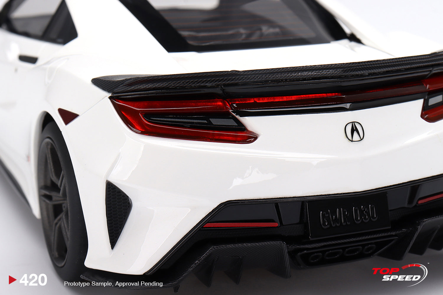 Hobby Japan 1/18 ホンダ NSX 130R White 1/18 Top Speed 2022 Honda NSX Type S 130R (White) Resin Car