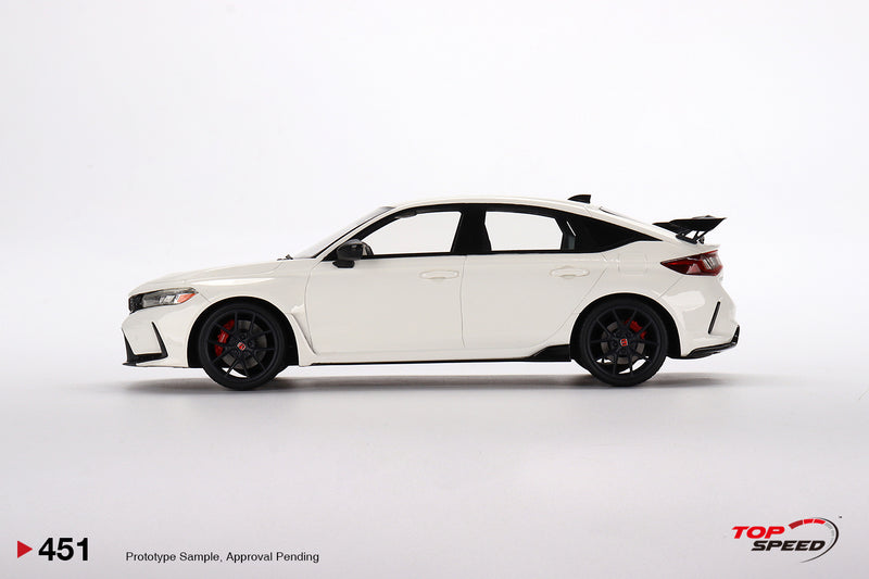 TopSpeed Models 1:18 Honda Civic Type R Championship White (LHD) 2023