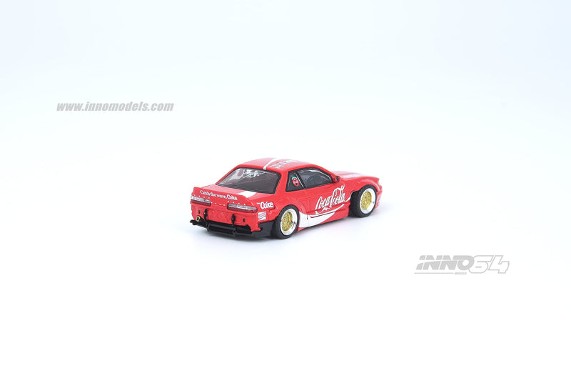 INNO Models 1:64 Nissan Silvia S13 V2 Pandem Rocket Bunny Coca Cola