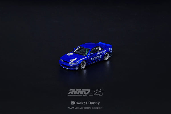 INNO Models 1:64 Nissan Silvia S13 V2 Pandem Rocket Bunny Blue Metallic