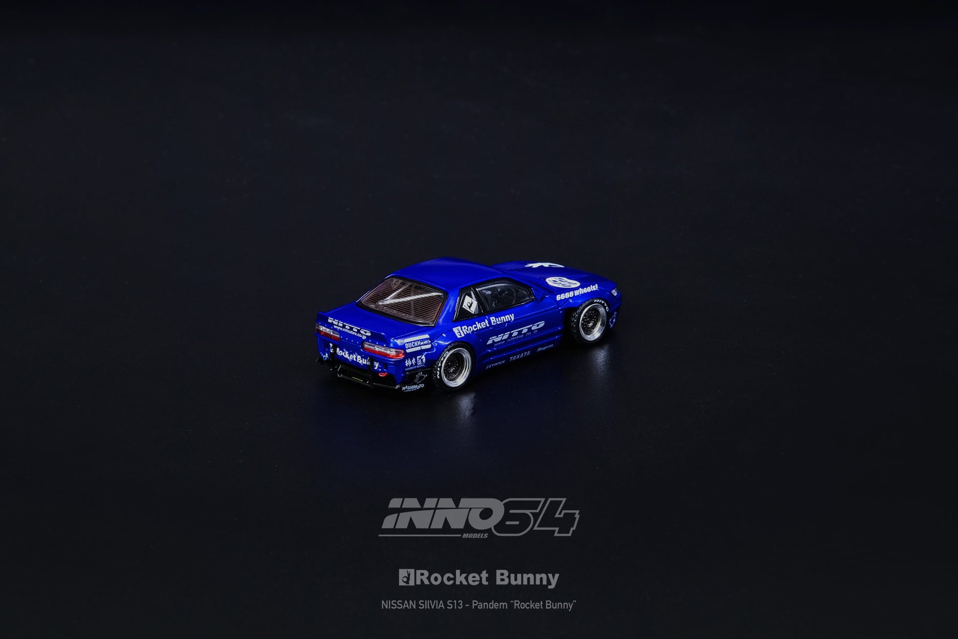 INNO Models 1:64 Nissan Silvia S13 V2 Pandem Rocket Bunny Blue