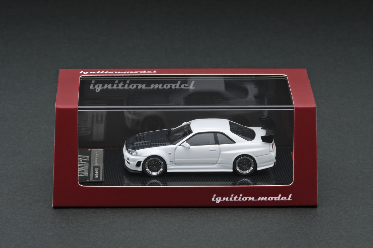 IG1817 1/43 Nissan Skyline GT-R Mine's (R34) White HOBBY