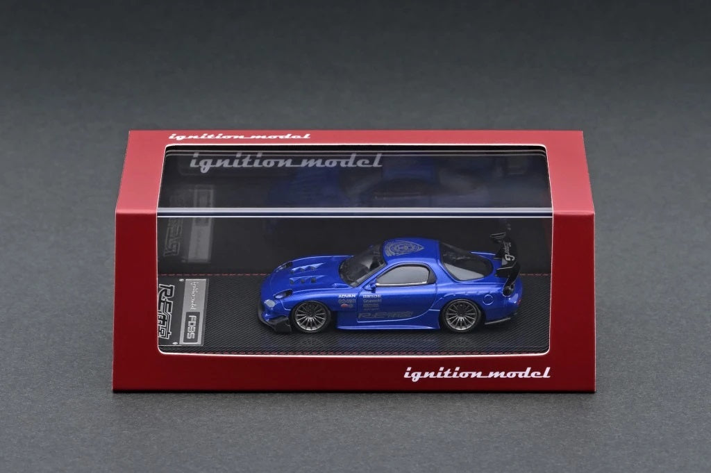 ignition.model FD3S ミニカー 青 Ignition Model 1/18 FEED Mazda RX-7 (FD3S) 魔王 Blue