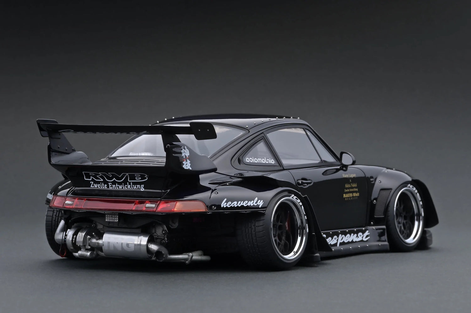 Ignition Model 1:18 Porsche 993 RWB in Black – Model Cars Houston Ignition Model 1:18 Porsche 993 RWB in Black – Model Cars Houston
