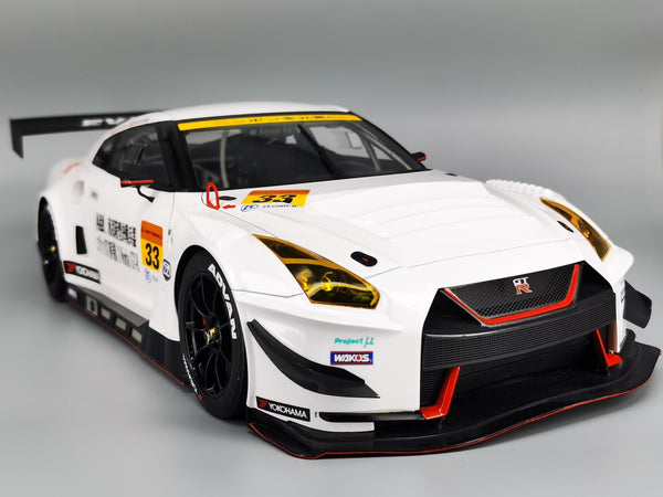 Pop Race 1:12 Nissan GTR Nismo GT3 EVA RT X Works Test Unit #33 Super GT 2019 (Okayama Test Day)