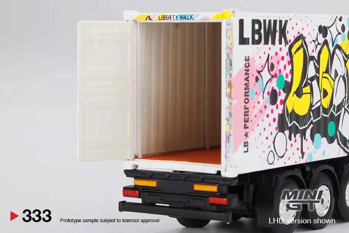 Mini GT 1:64 Mercedes-Benz Actros with 40' Container LBWK
