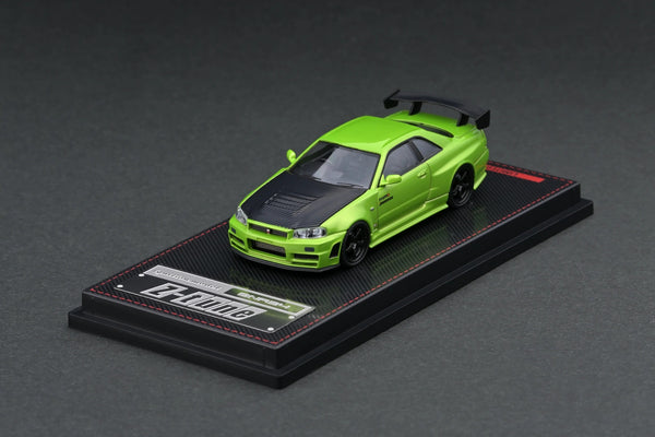 Ignition Model 1:64 Nissan R34 GT-R NISMO Z-Tune in Green Metallic