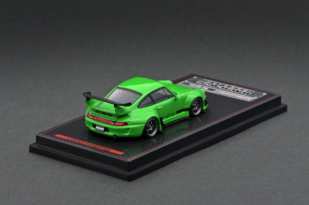 Ignition Model 1:64 Porsche 993 RWB in Green – Model Cars Houston