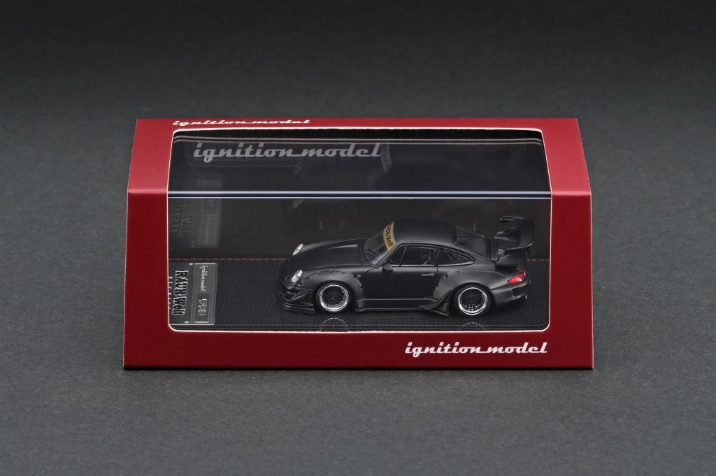 Ignition Model 1:64 Porsche 993 RWB in Matte Black – Model