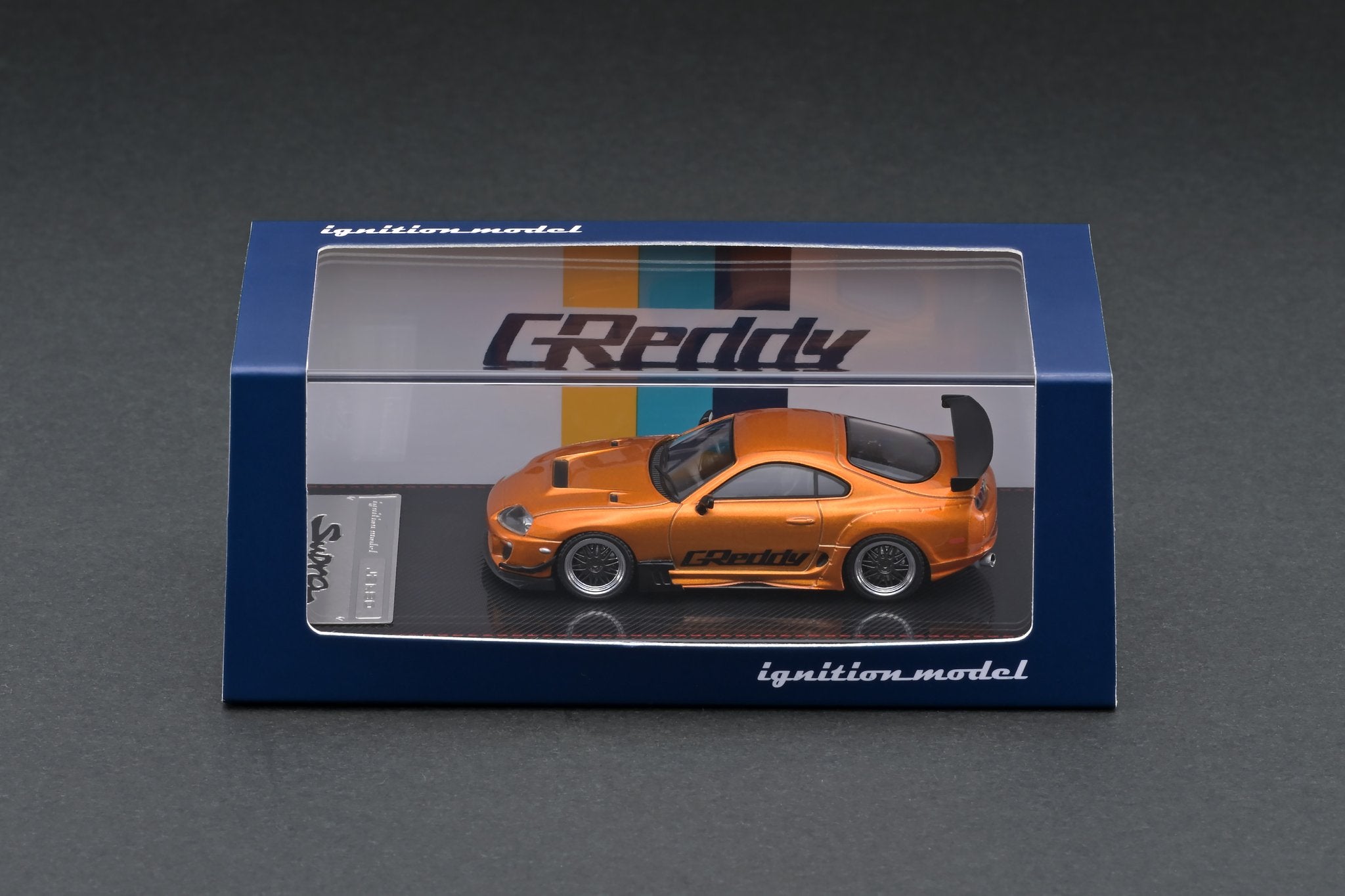 Ignition Model 1:64 Toyota Supra RZ GReddy Orange Metallic – Model