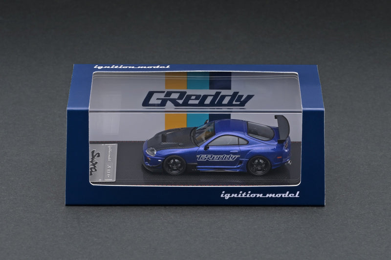 Ignition Model 1:64 Toyota Supra RZ GReddy Blue Metallic