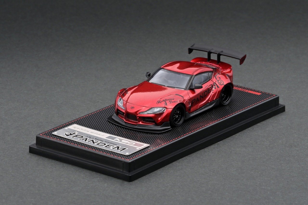 ignition model トヨタ GR スープラ PANDEM 1/64 Ignition Model 1:64 Toyota GR Supra Pandem in Red Metallic – Model