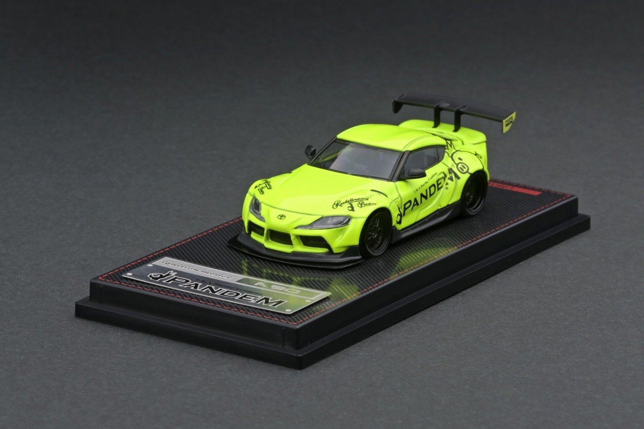 ignition model トヨタ GR スープラ PANDEM 1/64 Ignition Model 1:64 Toyota GR Supra Pandem in Yellow Green