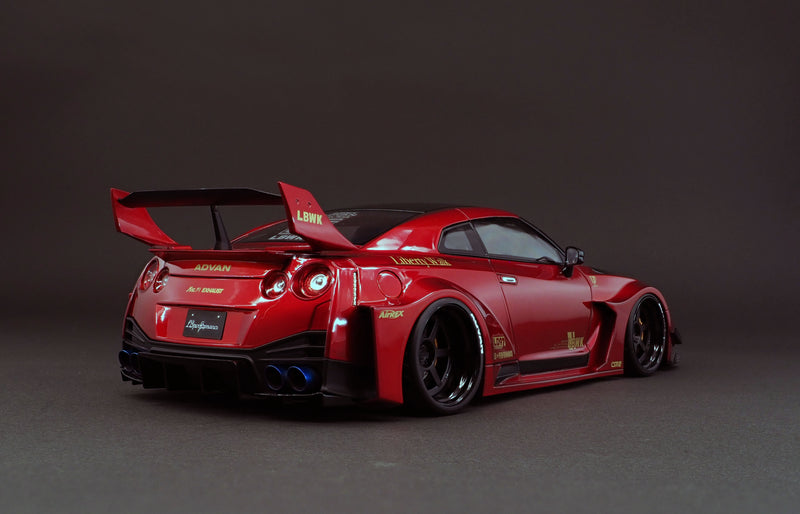 Ignition Model 1:18 Nissan GT-R GT 35GT-RR LB Works Silhouette in Red Metallic