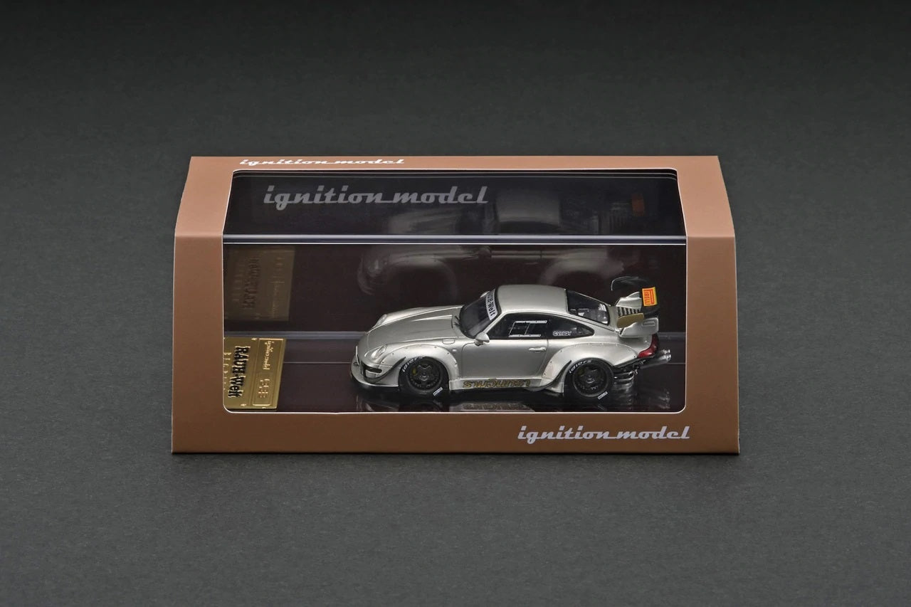 Ignition Model 1:64 Porsche 993 RWB in Silver – Model Cars