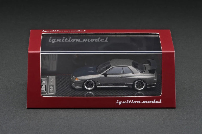 Ignition Model 1:64 Nissan Skyline GT-R (VR32) TOP SECRET in Titanium Gray
