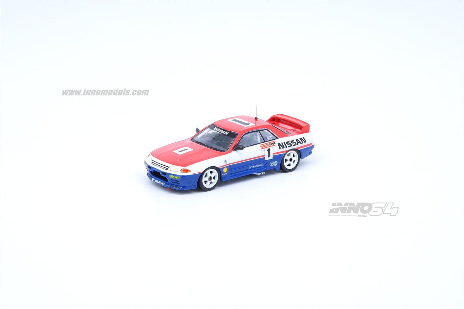 INNO Models 1:64 Nissan Skyline GT-R R32 #1 "NISSAN MOTORSPORT" Tooheys 1000 1991 Winner Jim Richards / Mark Skaife