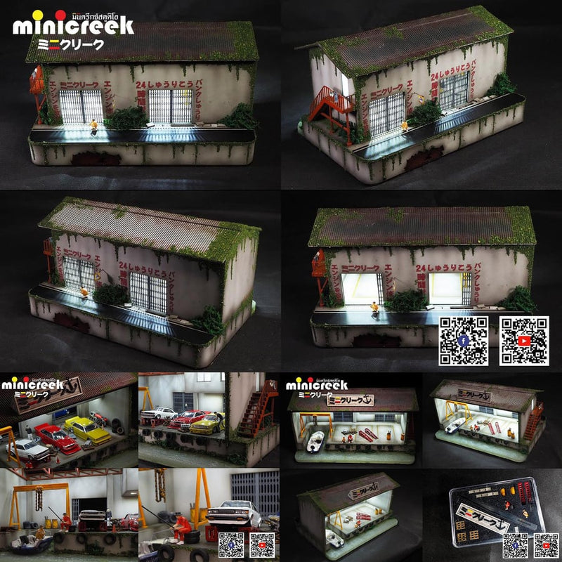 Minicreek Studio - Garage Dock Diorama Scene