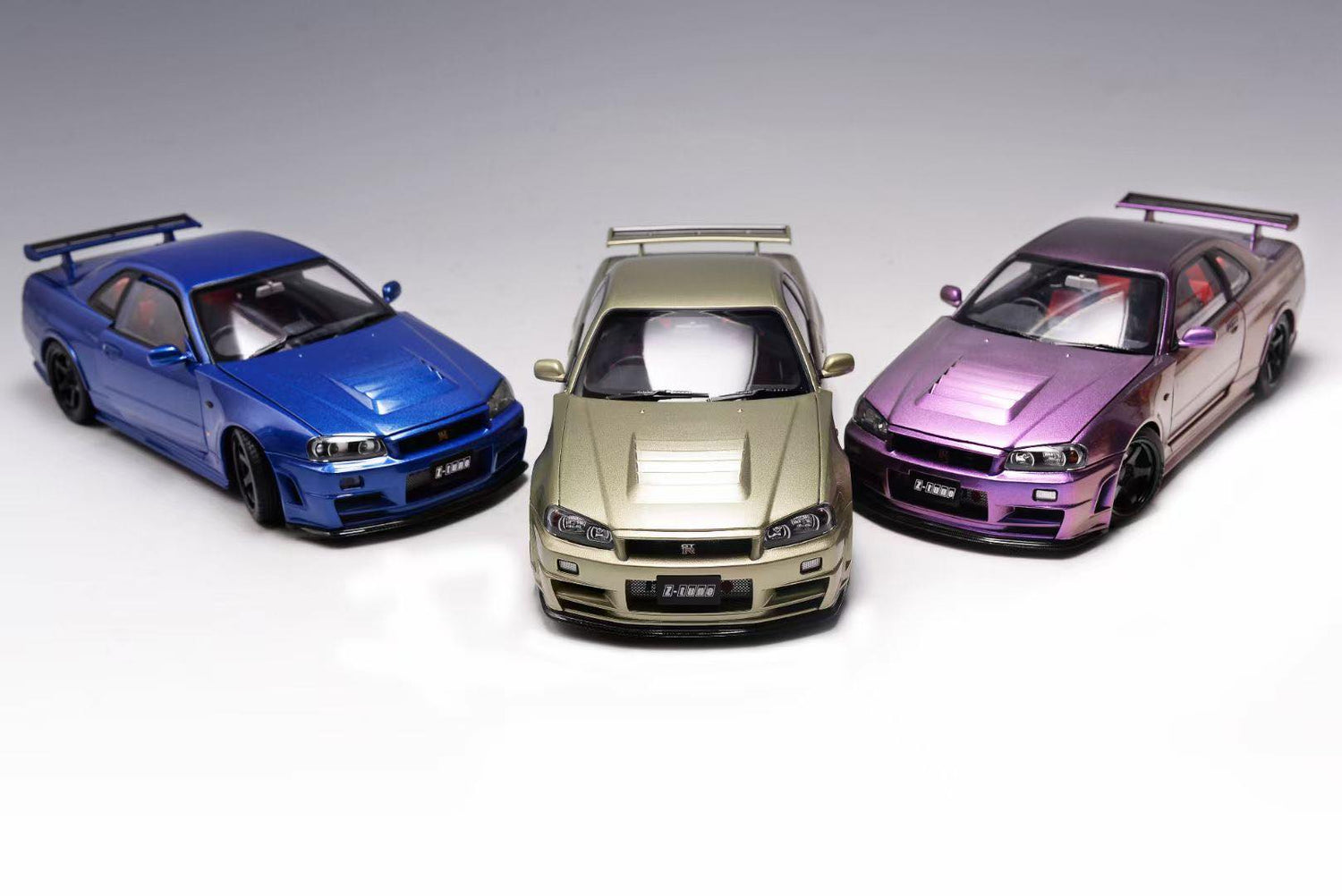 MotorHelix 1:18 Nissan Skyline GT-R (R34) Z-Tune in Midnight Purple