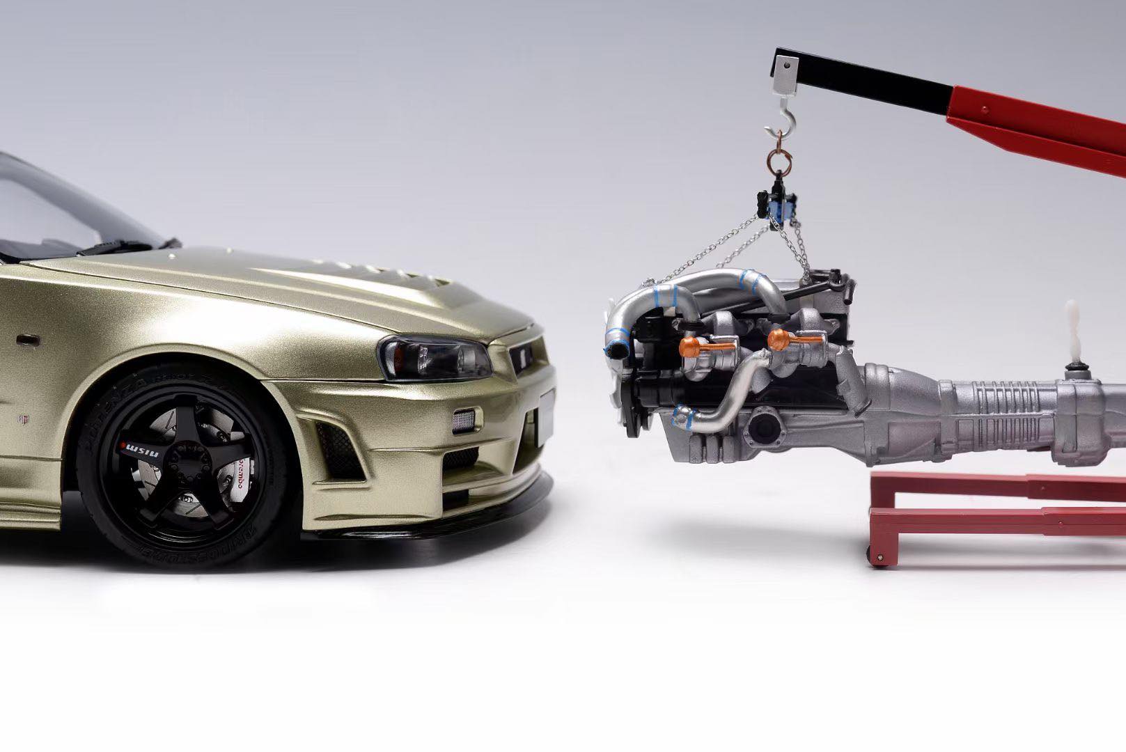 MOTORHELIX 1:18 Nissan Skyline GT-R (R34) Z-Tune in Silver – Model