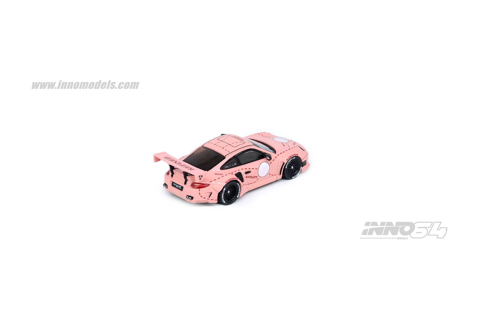 INNO イノモデル 1/64 LBWK PINK PIG 997 ピンクピック INNO 64 997LB-PIG Liberty Walk Porsche 997 Carloverdiecast 1