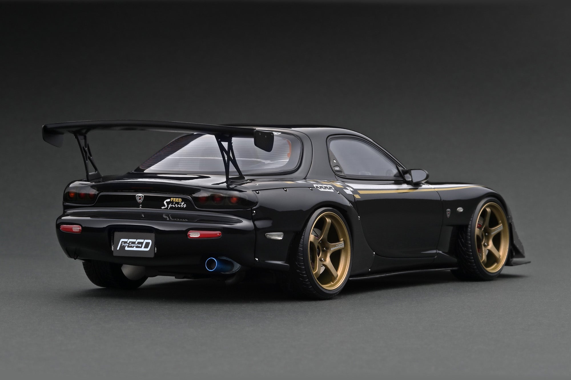 1/18 イグニッションモデル FEED Mazda RX-7 FD3S 赤魔王 IG3106 1/18 FEED RX-7 (FD3S) 魔王 2016 ver. Gun Metallic