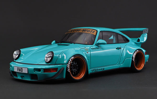 Ignition Model 1:18 Porsche 964 RWB in Light Blue